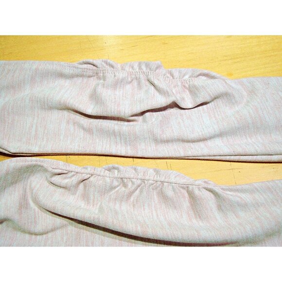 Mondetta Pullover Top Jacket Pink Heather 1/4 Zip Thumb Holes Ruching Size S/M - Picture 12 of 12